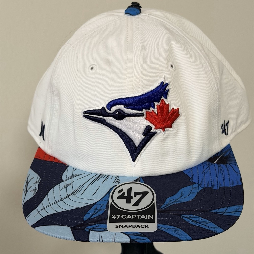NEW Toronto Blue jays '47 x Hurley Men Captain Snapback Tropical Sample Hat MLB